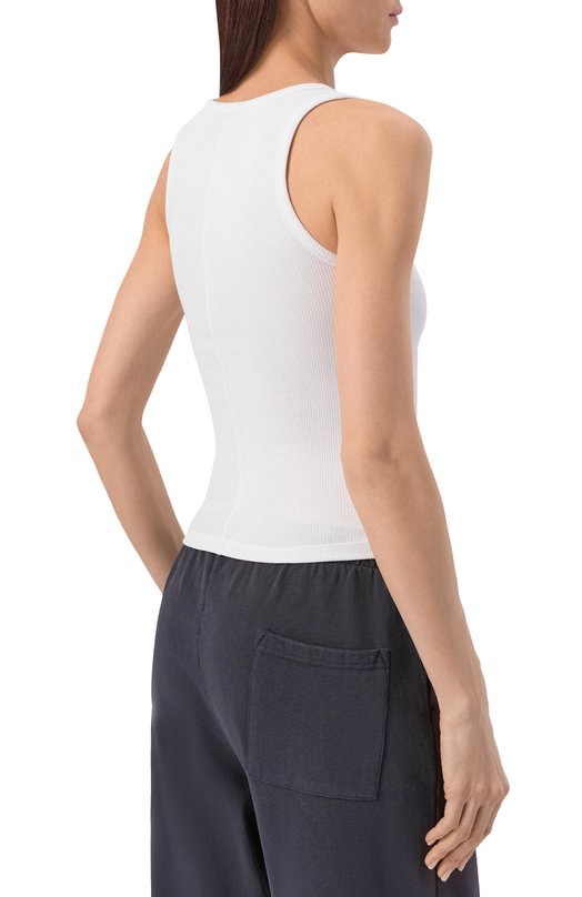 Хлопковая майка Comme des Fuckdown CFABW01672 Белый  CFABW01672 Фото 4