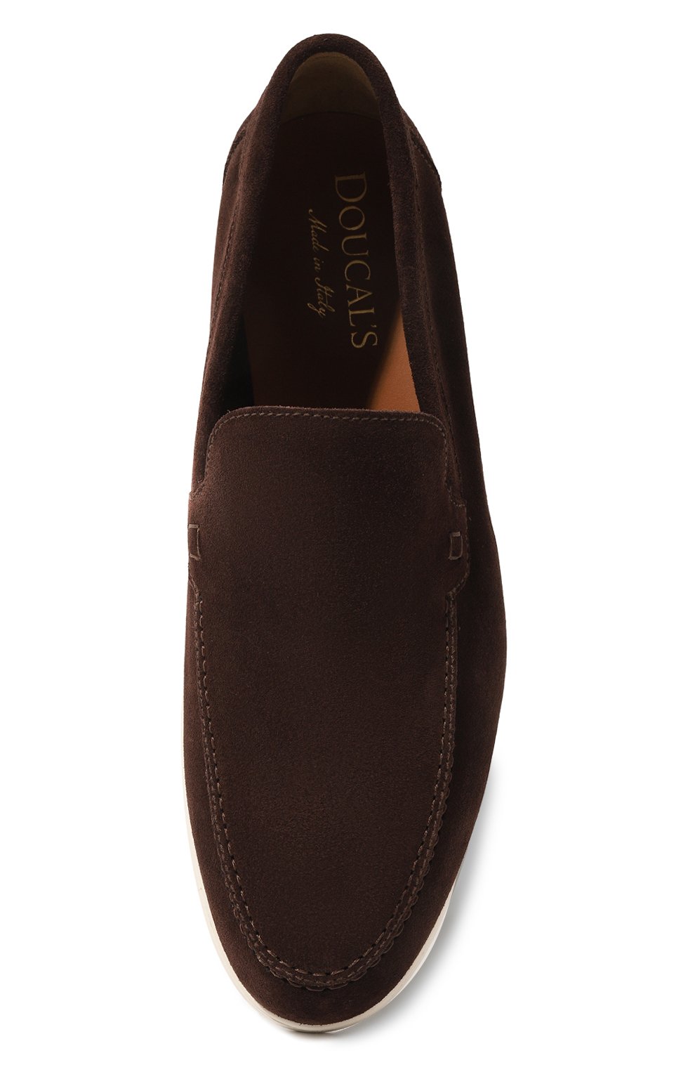 Замшевые лоферы DOUCAL'S темно-коричневого цвета по цене 41750 руб., арт. DU3267ARTHUY106I, фото 6 Замшевые лоферы DOUCAL'S, арт. DU3267ARTHUY106I, фото 6