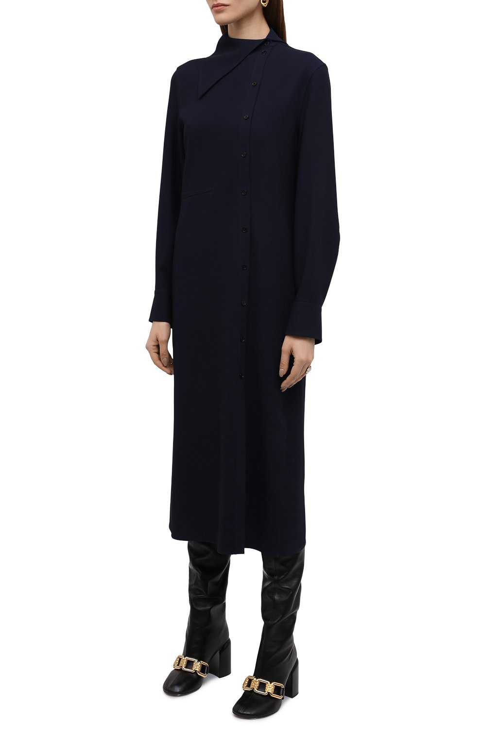 Шерстяное платье JIL SANDER, арт. JSPT503205-WT201800, фото 3