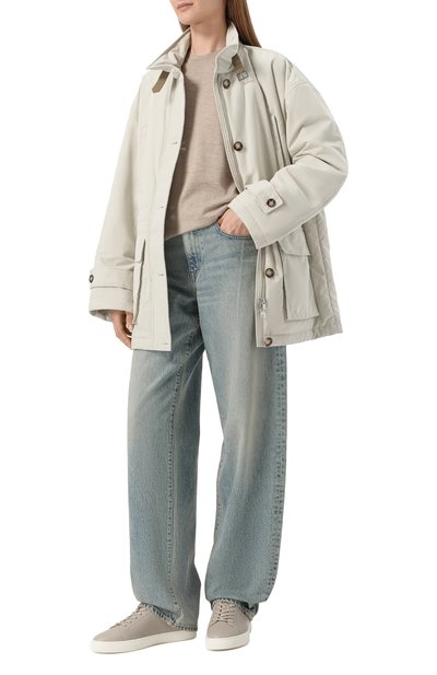 Кожаные кеды 12 STOREEZ серого цвета по цене 19000 руб., арт. 124375, фото 3 Кожаные кеды 12 STOREEZ, арт. 124375, фото 3