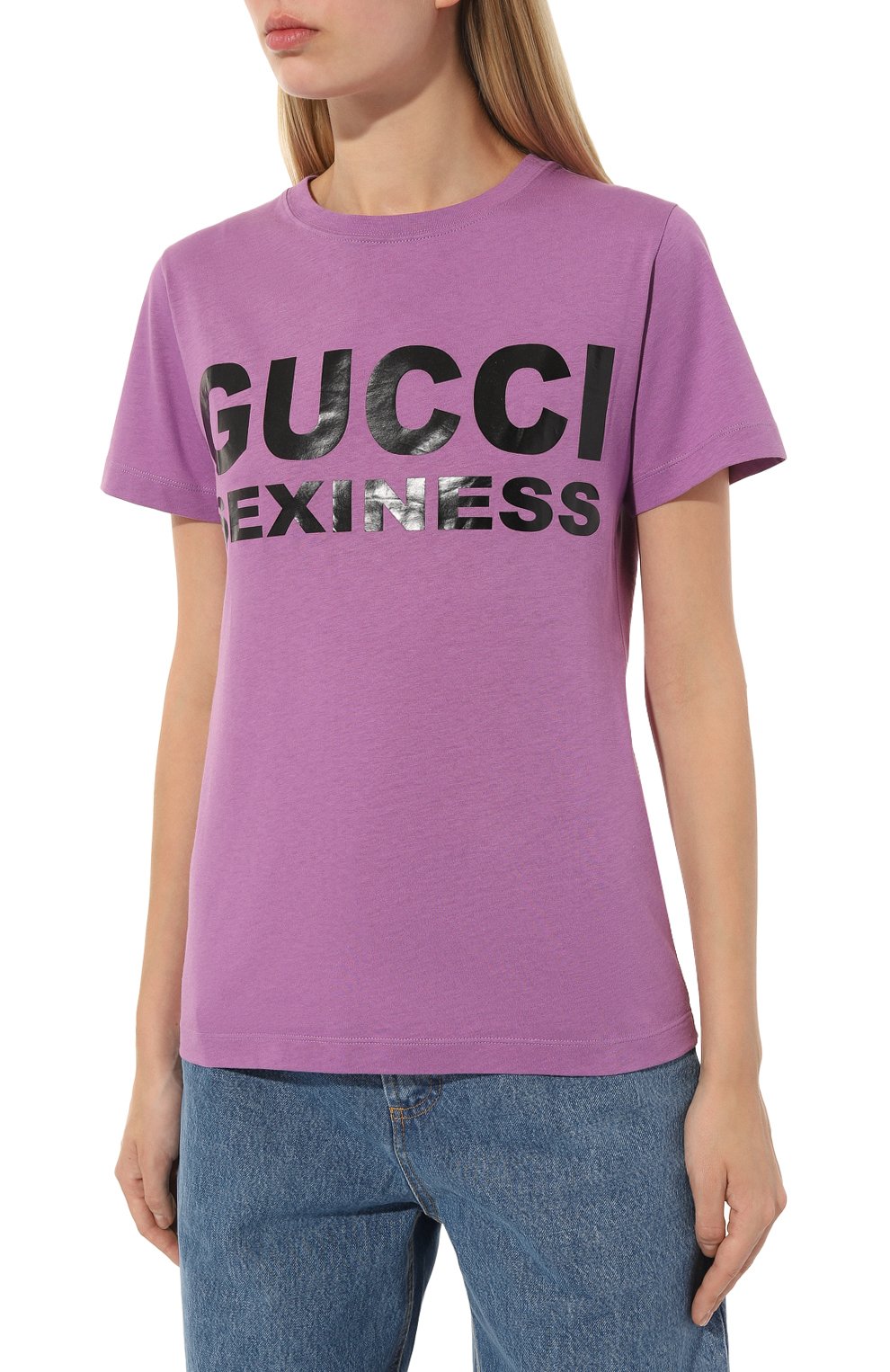 Хлопковая футболка GUCCI, арт. 623608 XJCLE, фото 3