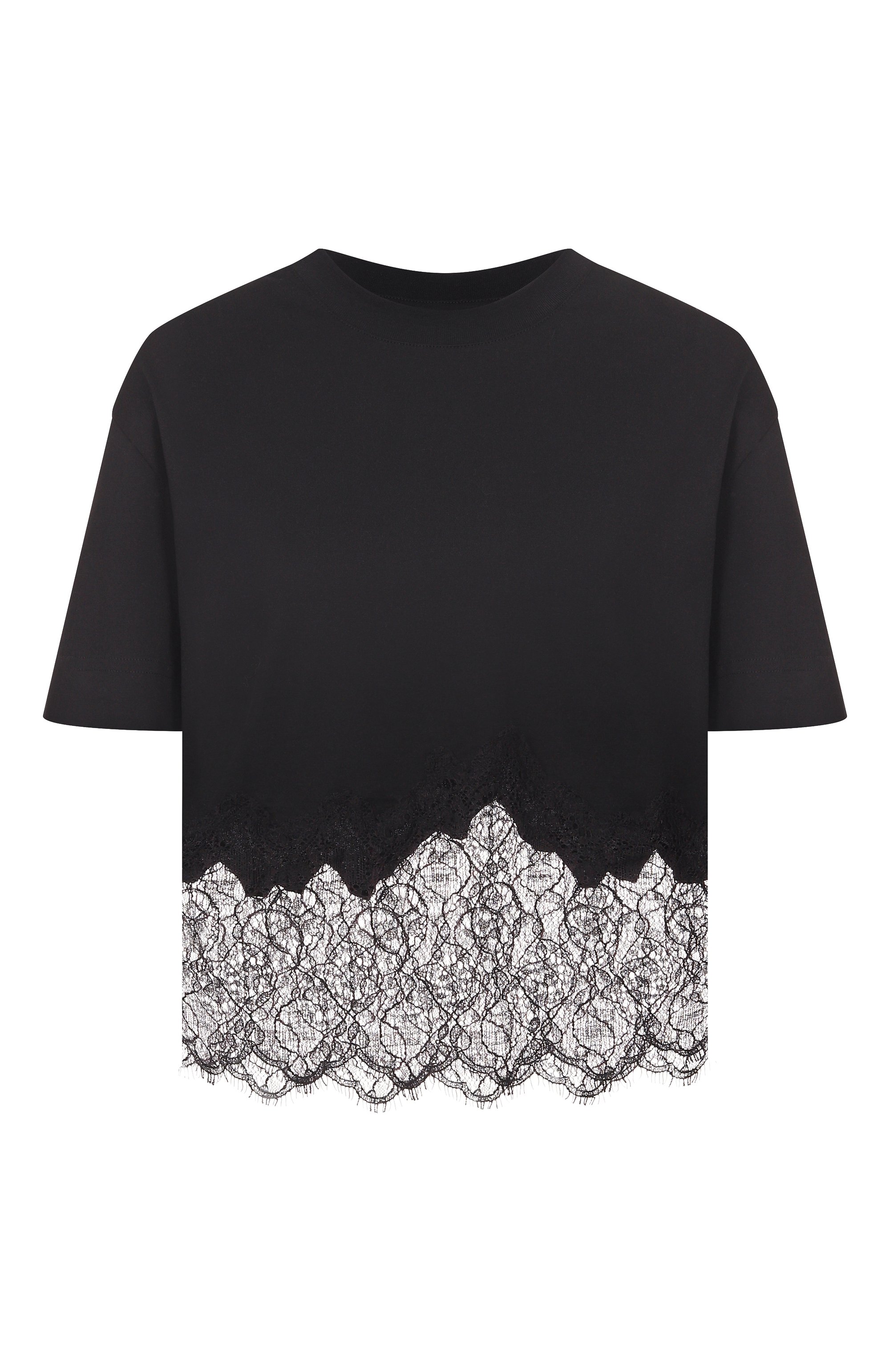 Хлопковая футболка GIVENCHY черного цвета по цене 96800 руб., арт. BW709X/3YNL, фото 1 Хлопковая футболка GIVENCHY, арт. BW709X/3YNL, фото 1