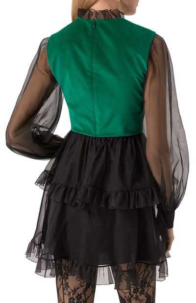 Комбинированное платье VALENTINO, арт. 6B3VAEK51C8, фото 4