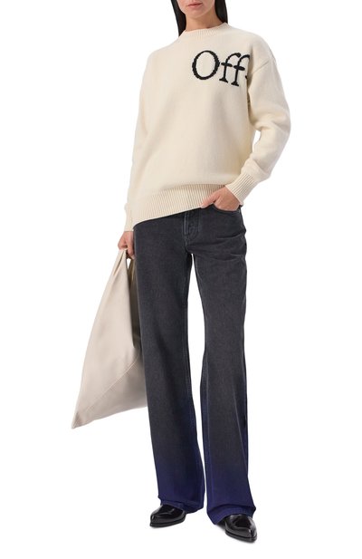 Джинсы OFF-WHITE черного цвета по цене 78800 руб., арт. 0WYA069F25DEN003, фото 2 Джинсы OFF-WHITE, арт. 0WYA069F25DEN003, фото 2