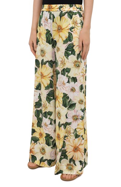 Шелковые брюки DOLCE & GABBANA, арт. FTBT3T/FSA0E, фото 3