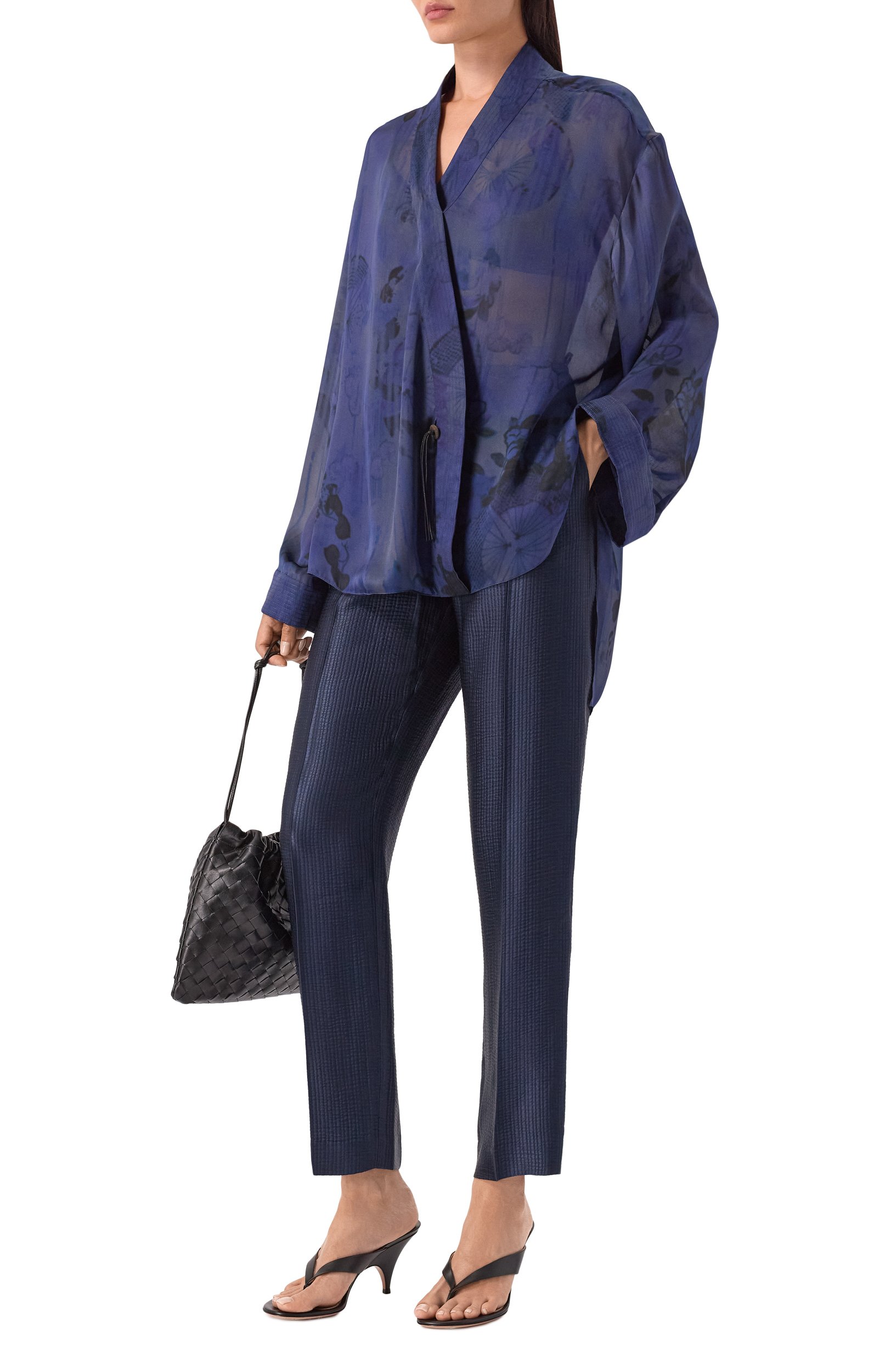 Брюки из вискозы и шерсти GIORGIO ARMANI, арт. GW003474/TE22827, фото 2