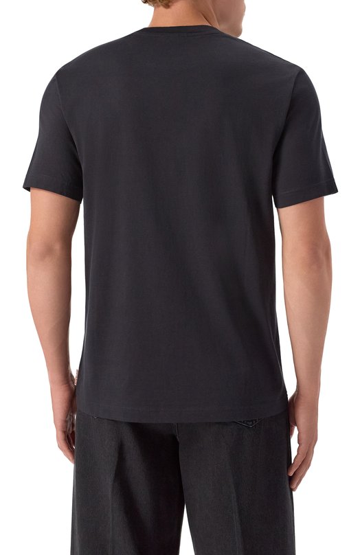 Хлопковая футболка Acne Studios FN-MN-TSHI000253 Чёрный  FN-MN-TSHI000253 Фото 4