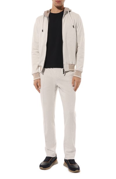 Брюки из хлопка и кашемира CAPOBIANCO, арт. 15M706.LB00., фото 2