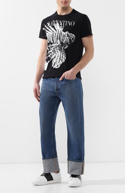 Кожаные кеды open VALENTINO черного цвета по цене 51300 руб., арт. MY0S0830/TCQ, фото 2 Кожаные кеды open VALENTINO, арт. MY0S0830/TCQ, фото 2