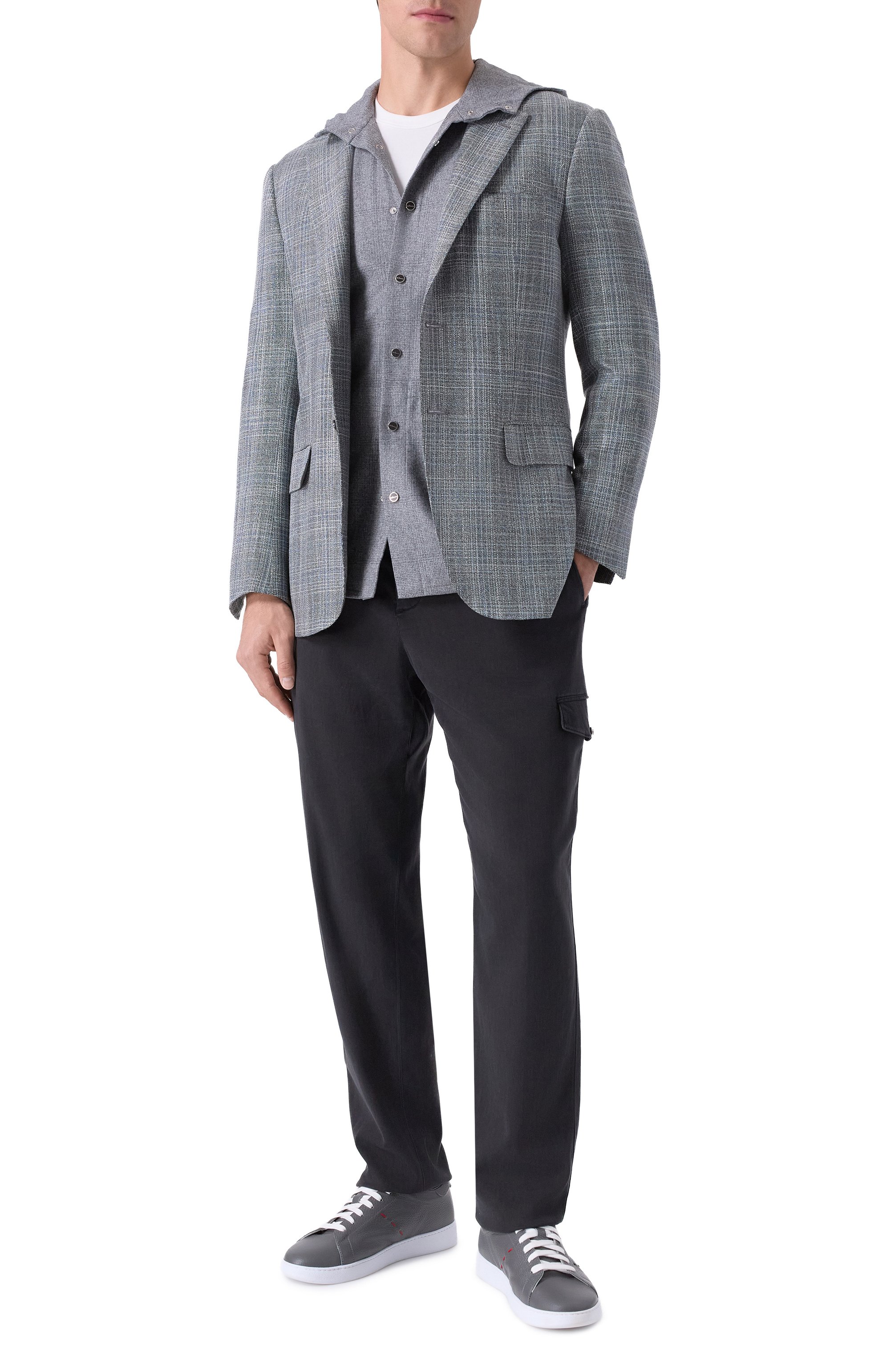 Пиджак из шерсти и шелка KITON, арт. UG81K0637A, фото 3