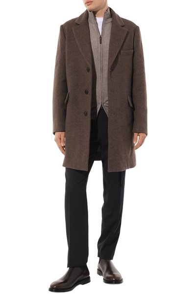 Шерстяной кардиган CANALI бежевого цвета по цене 48650 руб., арт. C0022/MK00077, фото 2 Шерстяной кардиган CANALI, арт. C0022/MK00077, фото 2