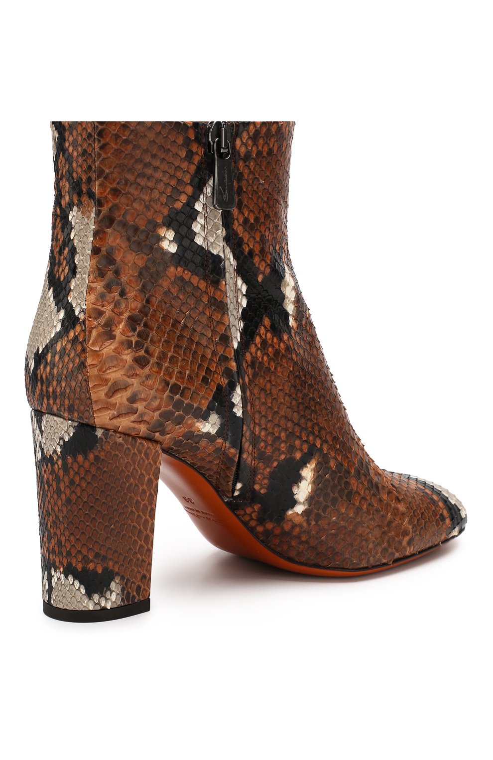 Ботильоны из кожи питона SANTONI, арт. WTT058098HI2CPAGC31/PRET, фото 4