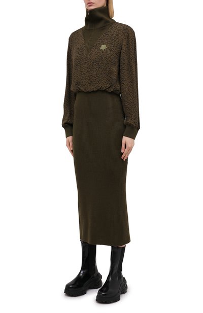 Платье из шерсти и вискозы KENZO, арт. FA62R001853C, фото 3