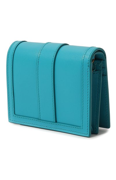 Кожаное портмоне VERSACE бирюзового цвета по цене 86350 руб., арт. 1007130, фото 2 Кожаное портмоне VERSACE, арт. 1007130, фото 2