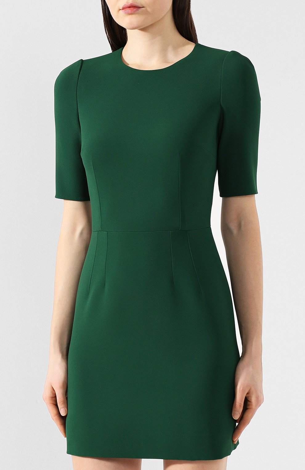 Мини-платье DOLCE & GABBANA зеленого цвета по цене 119000 руб., арт. F6D3QT/FURDV, фото 3 Мини-платье DOLCE & GABBANA, арт. F6D3QT/FURDV, фото 3