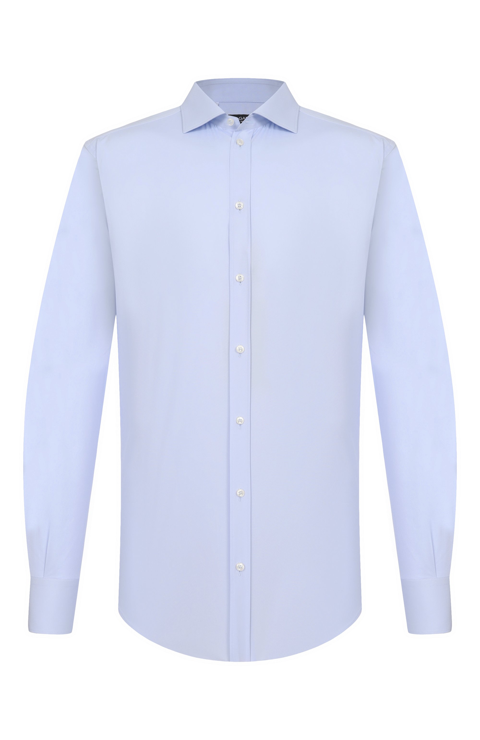 Хлопковая сорочка DOLCE & GABBANA голубого цвета по цене 65300 руб., арт. G50I6T/FUEAJ, фото 1 Хлопковая сорочка DOLCE & GABBANA, арт. G50I6T/FUEAJ, фото 1