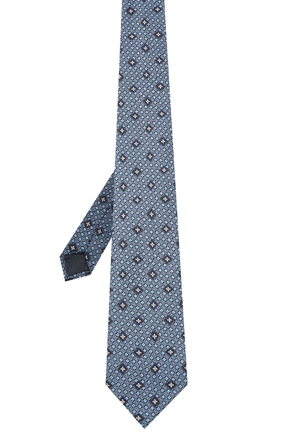Шелковый галстук ZEGNA голубого цвета по цене 19650 руб., арт. Z2D32T/1XW, фото 3 Шелковый галстук ZEGNA, арт. Z2D32T/1XW, фото 3