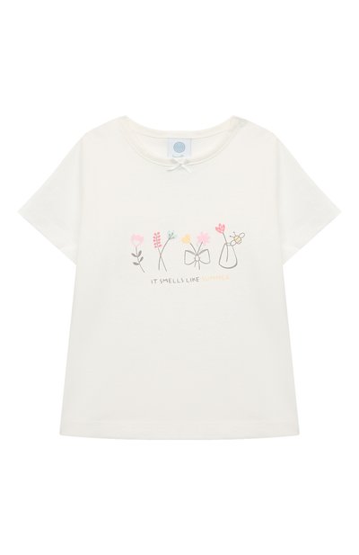 Хлопковая пижама SANETTA белого цвета по цене 5375 руб., арт. 221856, фото 2 Хлопковая пижама SANETTA, арт. 221856, фото 2