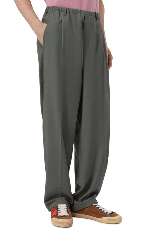 Шерстяные брюки Magliano MGSS26PA01221 Хаки  MGSS26PA01221 Фото 3