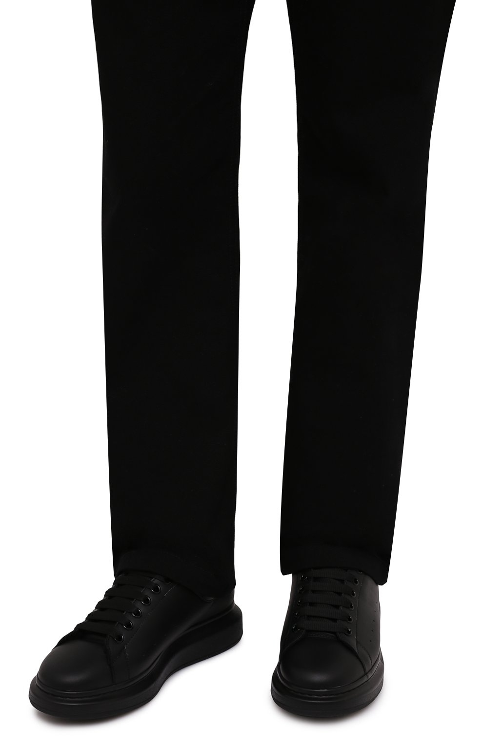 Кожаные кеды oversized ALEXANDER MCQUEEN, арт. 604228/WHVJX, фото 3