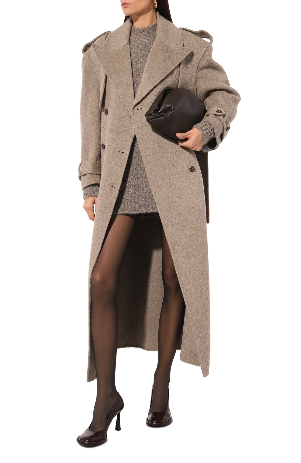 Шерстяное пальто GIUSEPPE DI MORABITO светло-коричневого цвета по цене 189500 руб., арт. 03FWC0050 03368, фото 2 Шерстяное пальто GIUSEPPE DI MORABITO, арт. 03FWC0050 03368, фото 2