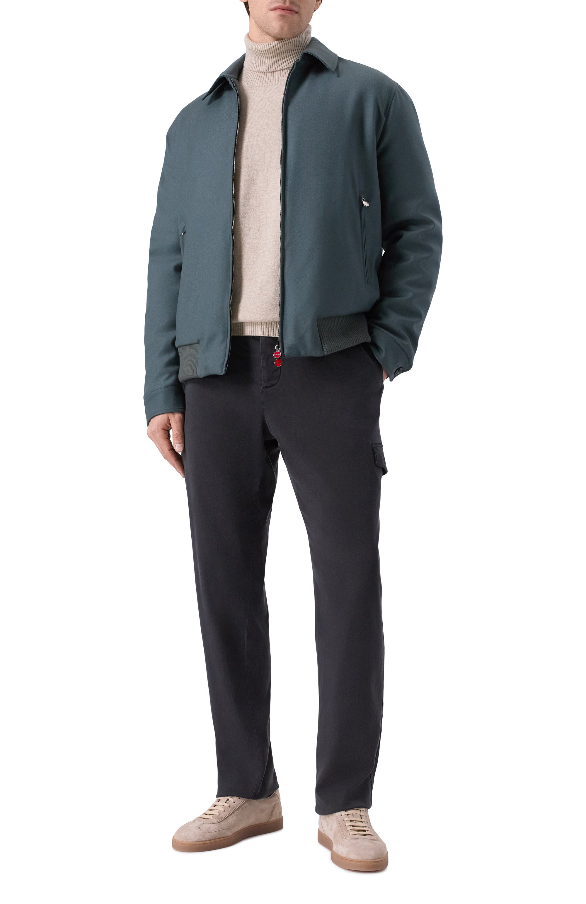 Бомбер из шерсти и кашемира KITON, арт. UW2233V0426H01, фото 2