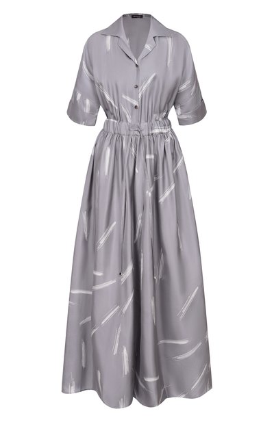 Женское шелковое платье KITON, арт. D53318K0999G01