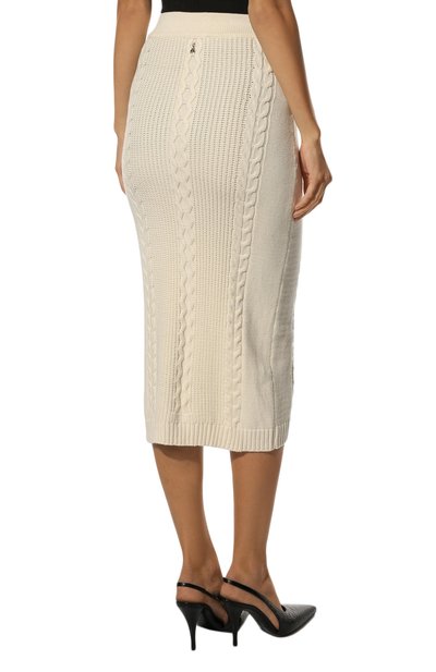 Юбка PATRIZIA PEPE кремового цвета по цене 21190 руб., арт. 8G0281_K037, фото 4 Юбка PATRIZIA PEPE, арт. 8G0281_K037, фото 4