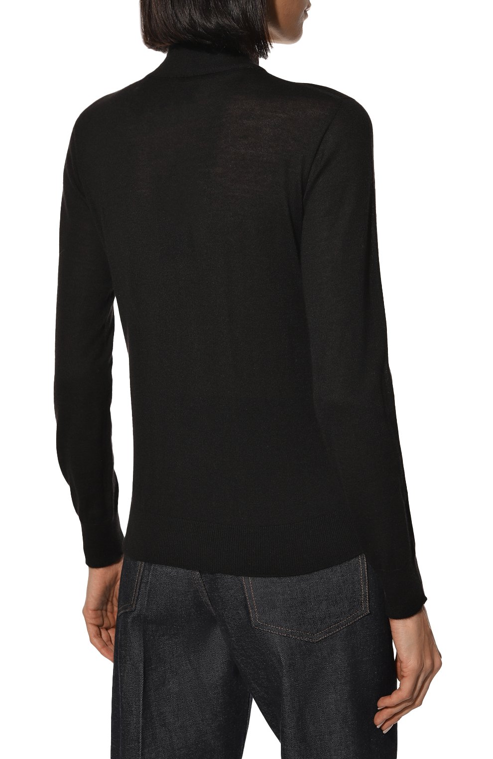 Кашемировая водолазка GIORGIO ARMANI черного цвета по цене 105500 руб., арт. 6GAM18/AM45Z, фото 4 Кашемировая водолазка GIORGIO ARMANI, арт. 6GAM18/AM45Z, фото 4