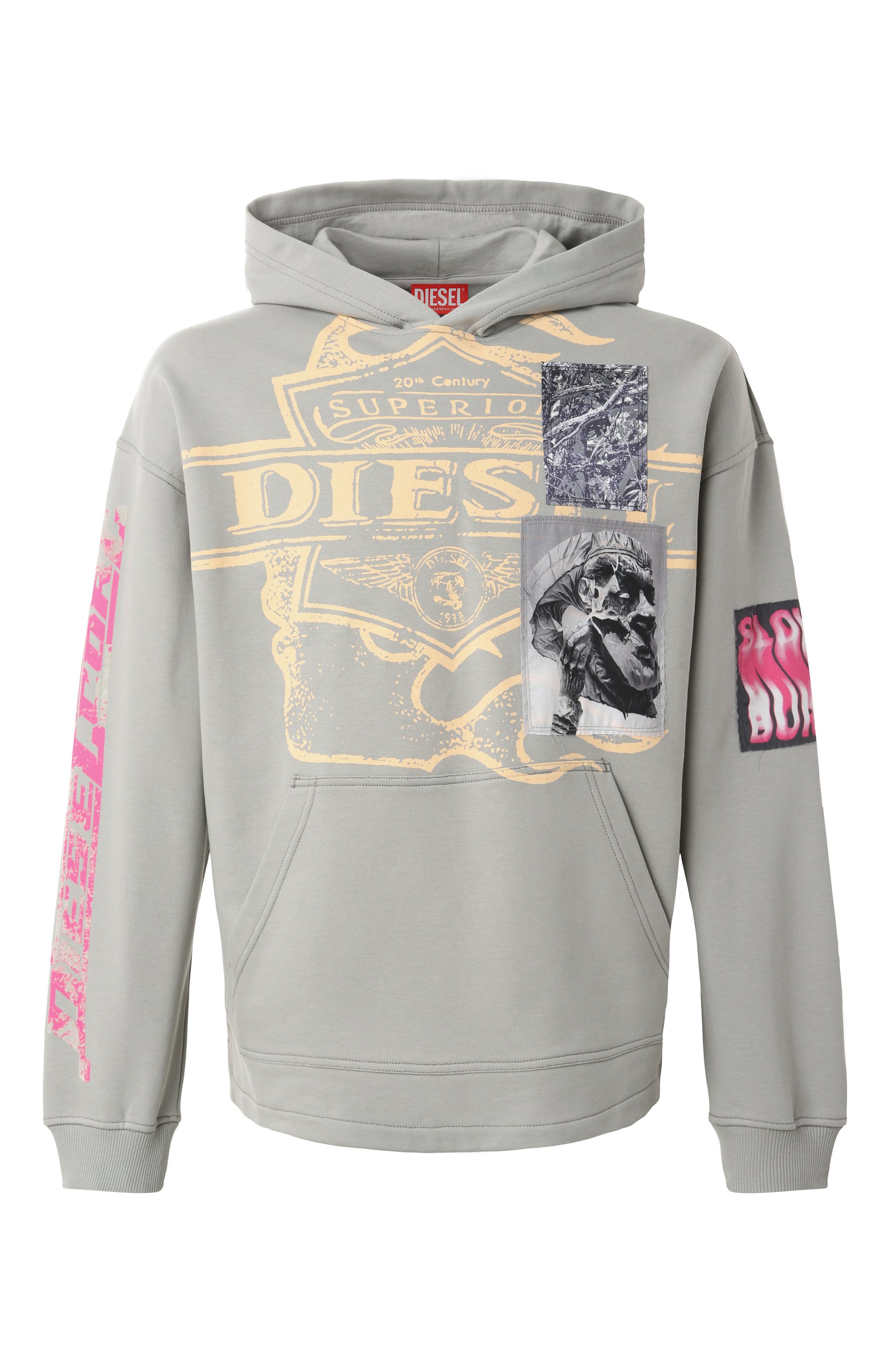 Хлопковое худи DIESEL, арт. A16171/0BMBJ, фото 1