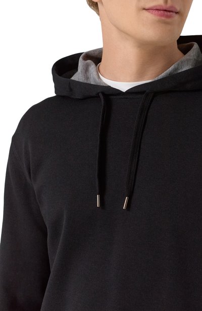 Худи из хлопка и кашемира BRUNELLO CUCINELLI, арт. MM8319021G, фото 5