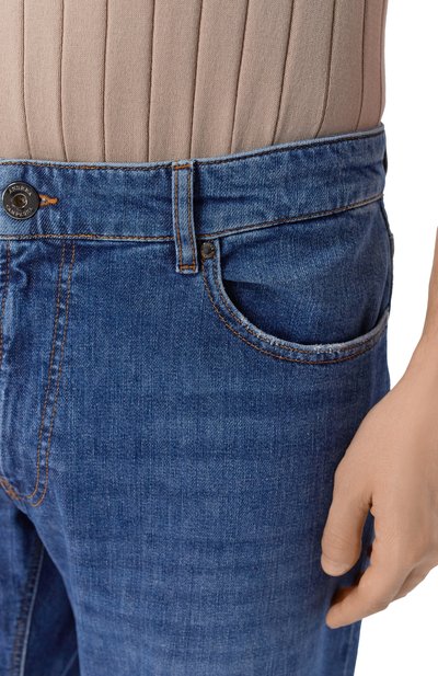 Джинсы ANDREA CAMPAGNA синего цвета по цене 39950 руб., арт. P-380 BLUE USED/CABRENT0 IRIS BLUE, фото 5 Джинсы ANDREA CAMPAGNA, арт. P-380 BLUE USED/CABRENT0 IRIS BLUE, фото 5