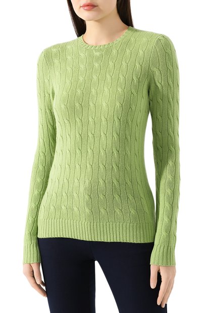 Кашемировый пуловер POLO RALPH LAUREN зеленого цвета по цене 52700 руб., арт. 211525818, фото 3 Кашемировый пуловер POLO RALPH LAUREN, арт. 211525818, фото 3