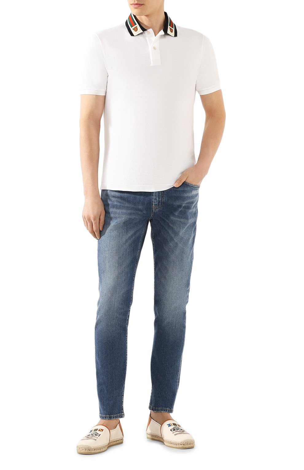 Хлопковое поло GUCCI, арт. 545714/XJAGU, фото 2