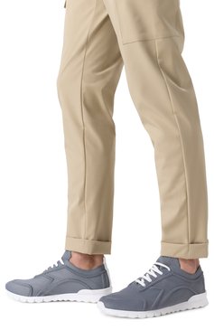Мужские текстильные кроссовки KITON серого цвета, арт. USSA117N010630404 | Фото 3 (Материал сплава: Проставлено; Материал внешний: Текстиль; Материал внутренний: Натуральная кожа; Драгоценные камни: Проставлено; Подошва: Массивная; Кросс-КТ: Низкие; Материал утеплителя: Без утеплителя; Стили: Классический)