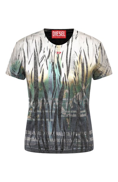 Женская хлопковая футболка DIESEL, арт. A14285/0DRAV