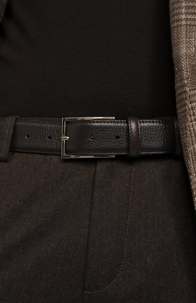 Кожаный ремень DOUCAL'S темно-коричневого цвета по цене 25000 руб., арт. DC0001SIGMUF0199M00, фото 2 Кожаный ремень DOUCAL'S, арт. DC0001SIGMUF0199M00, фото 2
