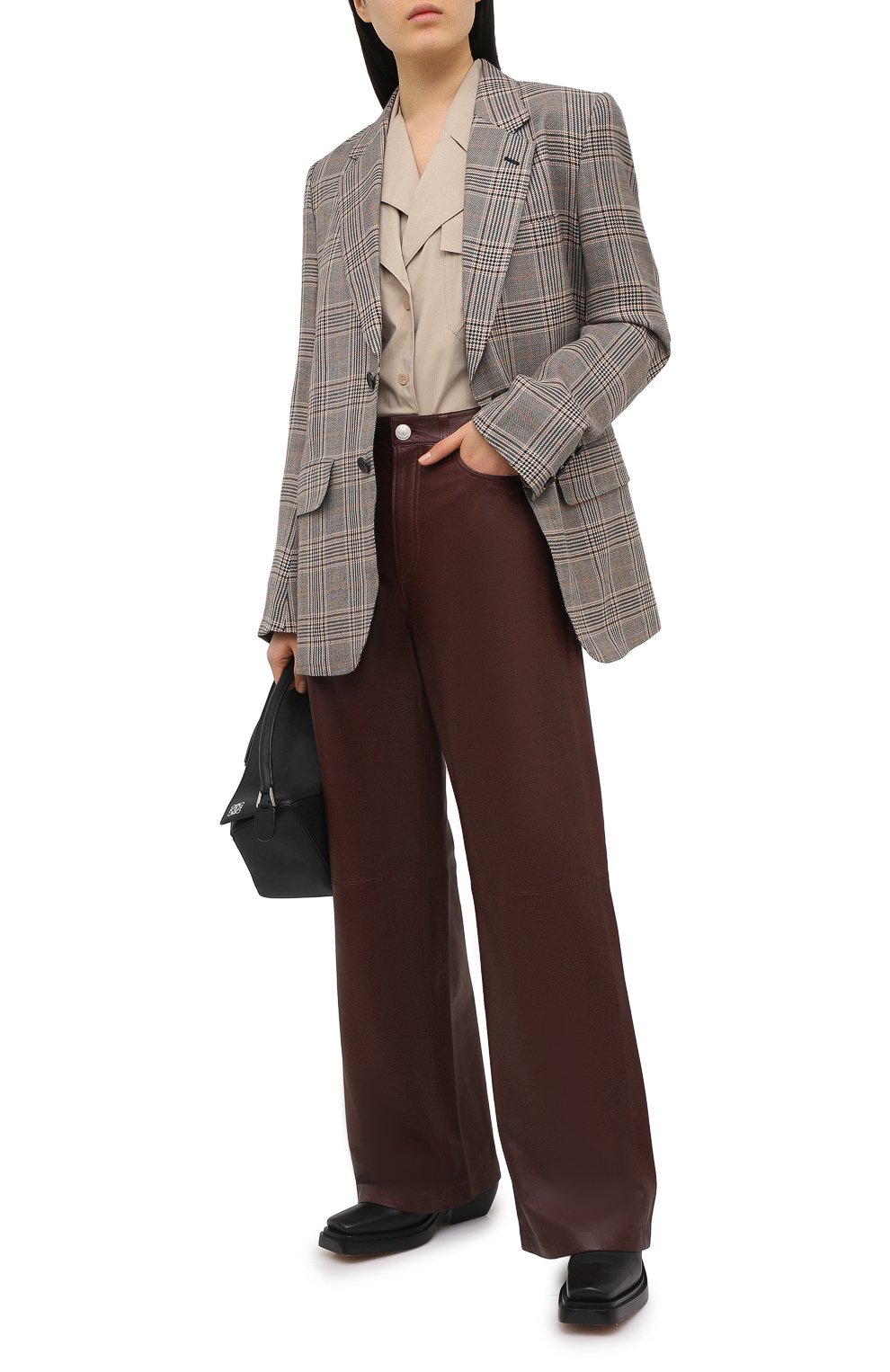 Кожаные брюки RAG AND BONE, арт. WCW20F7003LG03, фото 2