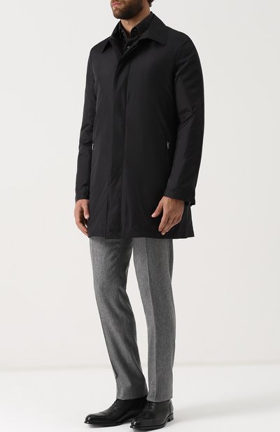 Пуховый плащ на молнии прямого кроя  ZILLI, арт. A0TIMB-30036/3500, фото 2