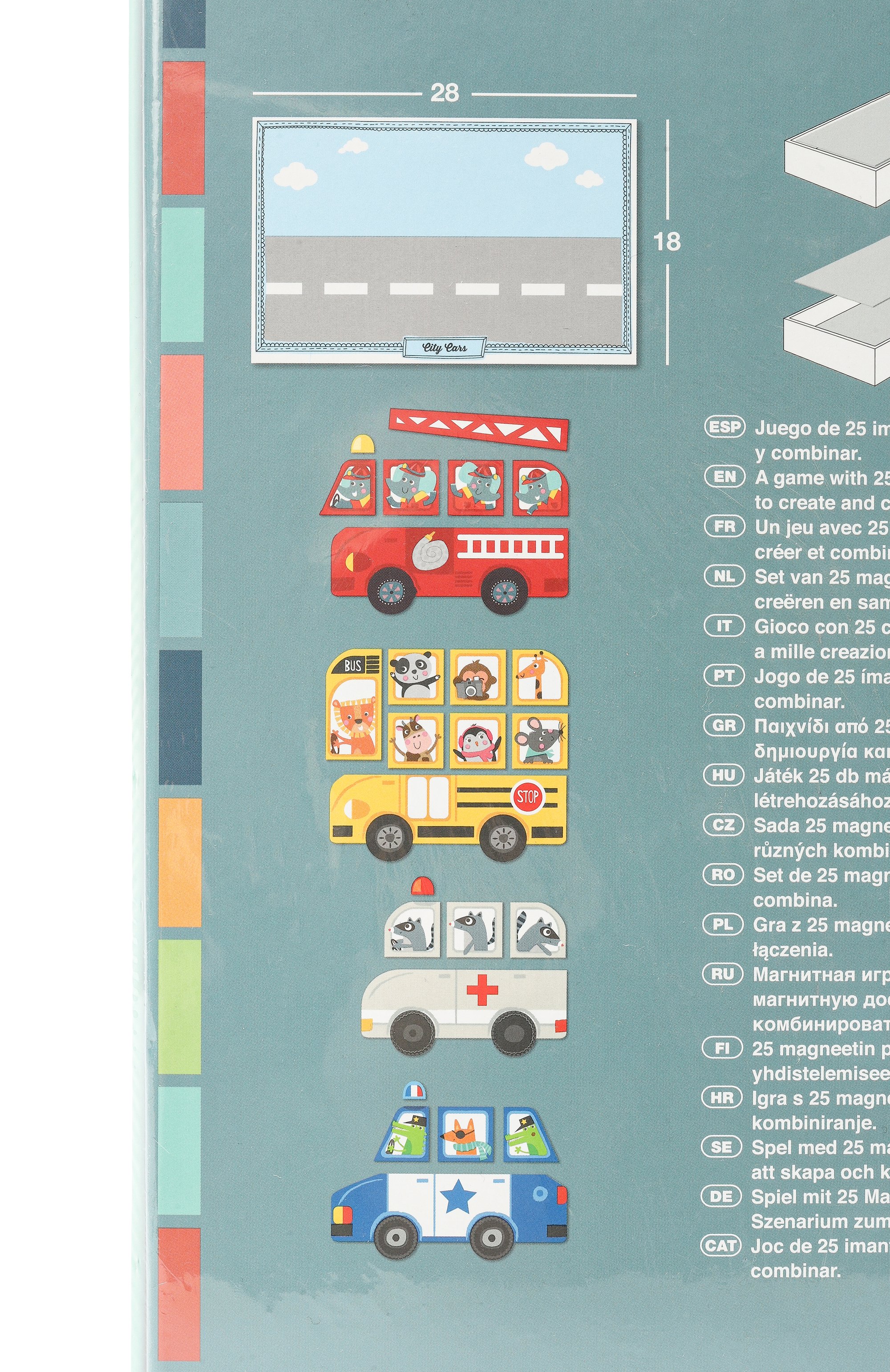 Игра с магнитами городские машины APLI KIDS, арт. 16863, фото 3