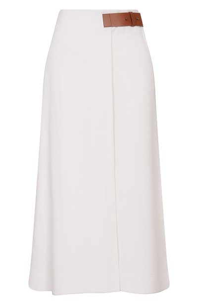 Женская юбка изо льна и вискозы LORENA ANTONIAZZI, арт. P2640G033A/3347