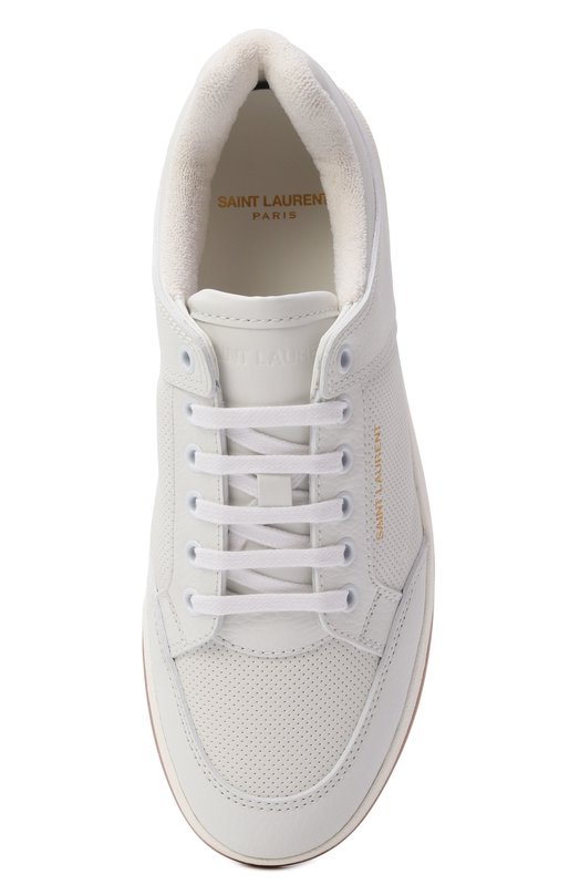 Кожаные кеды SL61 Saint Laurent 713602/AAB85 Белый  713602/AAB85 Фото 6