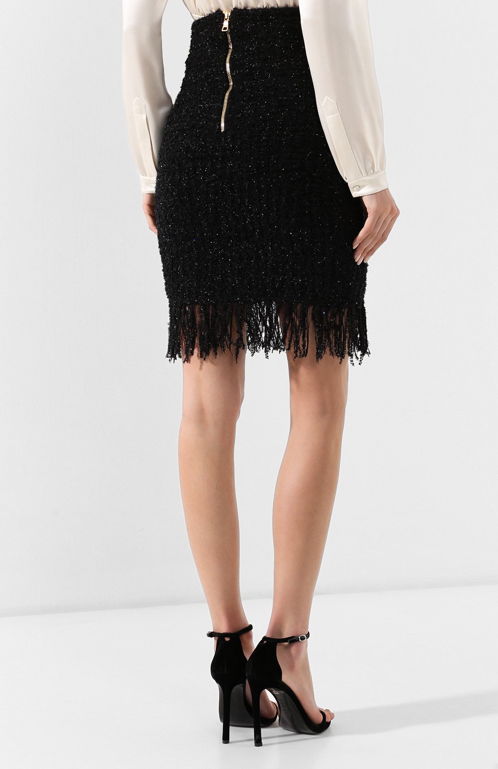 Буклированная юбка BALMAIN, арт. RF24607/K326, фото 4
