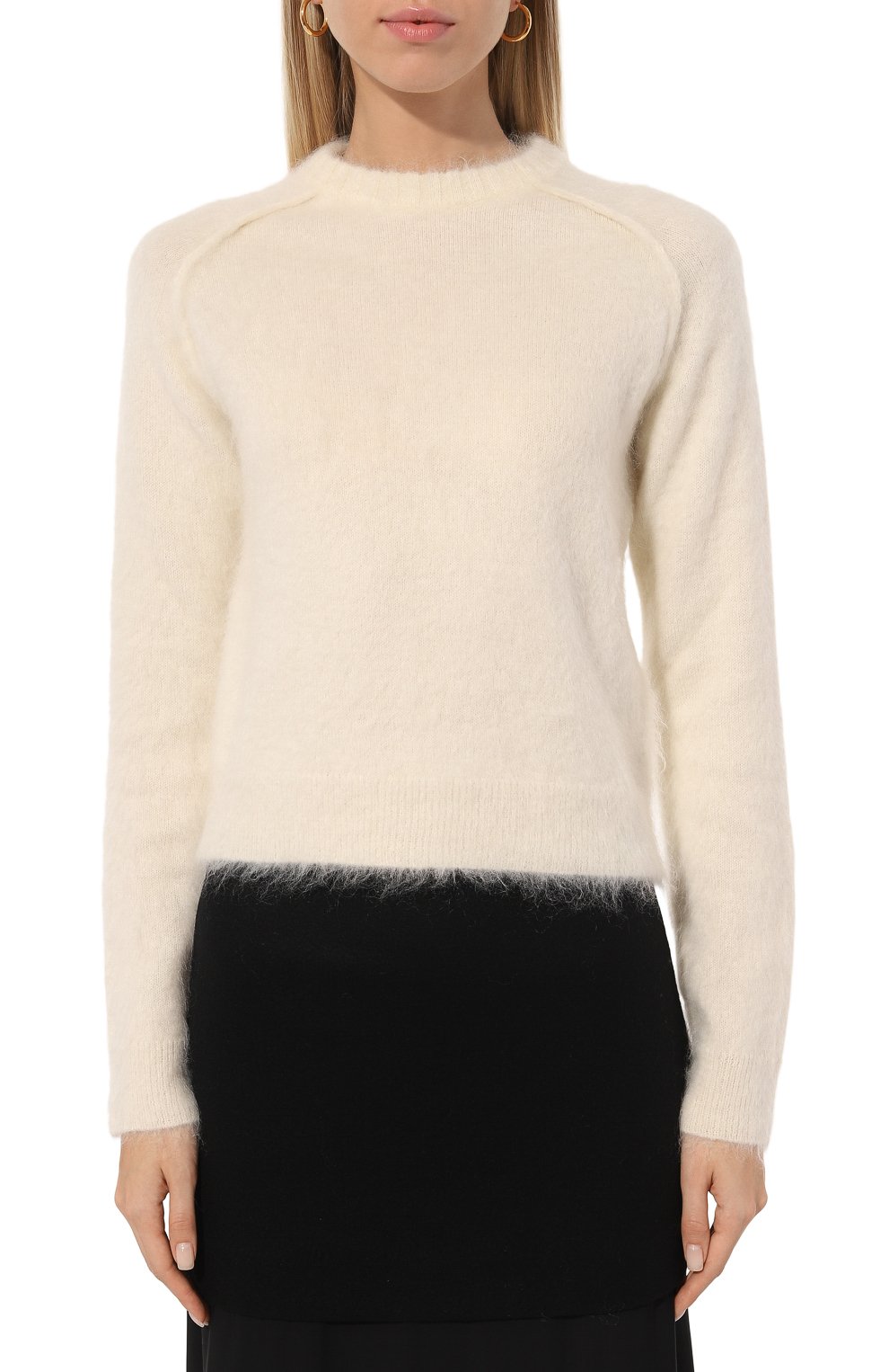 Свитер из шерсти и шелка JIL SANDER, арт. J02GP0185/J14727, фото 3