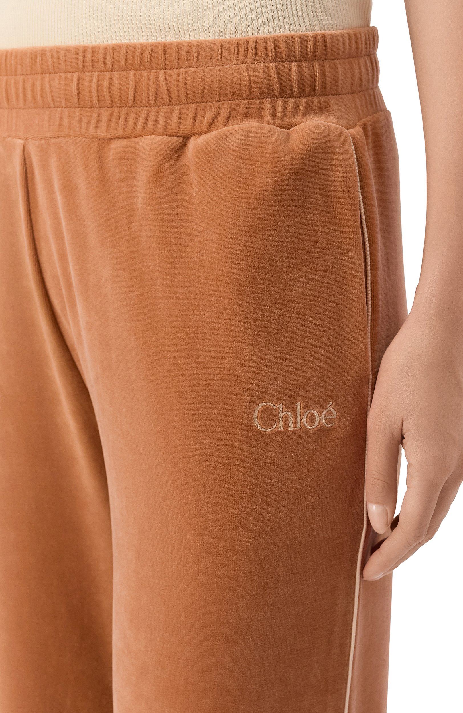 Бархатные брюки CHLOÉ, арт. CH26AJP01188, фото 5