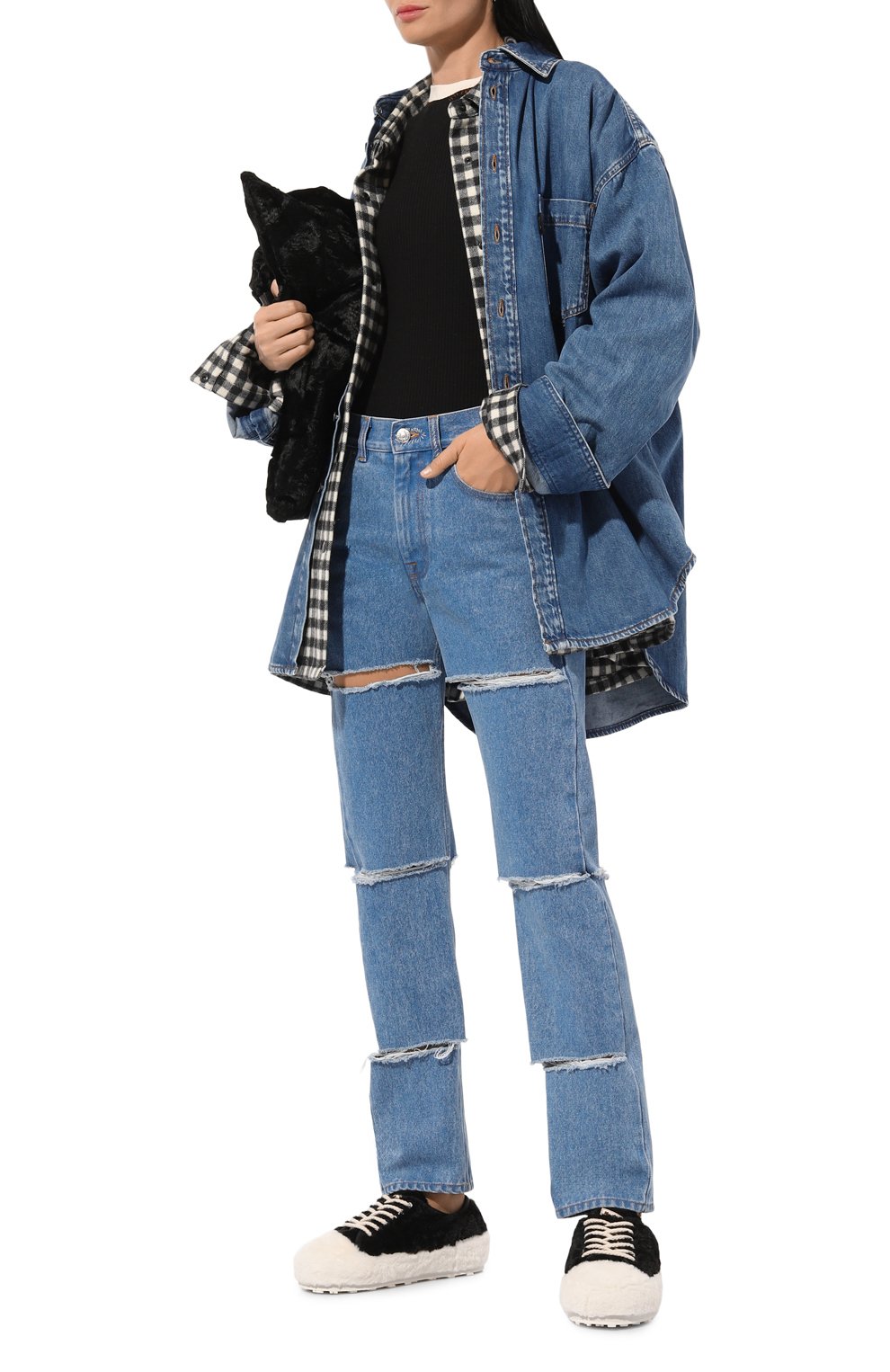 Текстильные кеды MARNI, арт. SNZW018800/P4399, фото 2