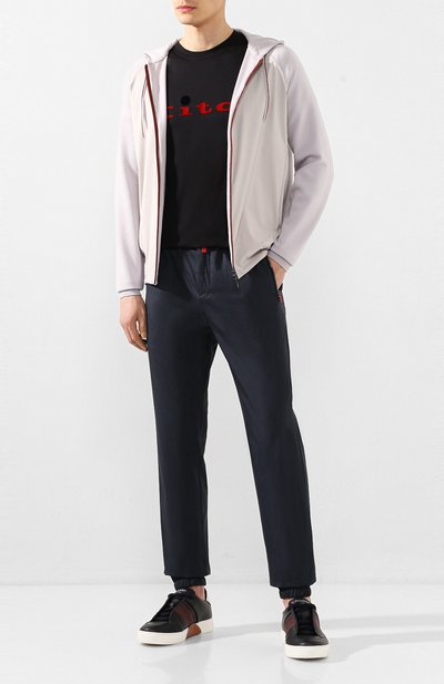 Джоггеры из смеси шерсти и шелка KITON, арт. UFPPZJ07S76, фото 2