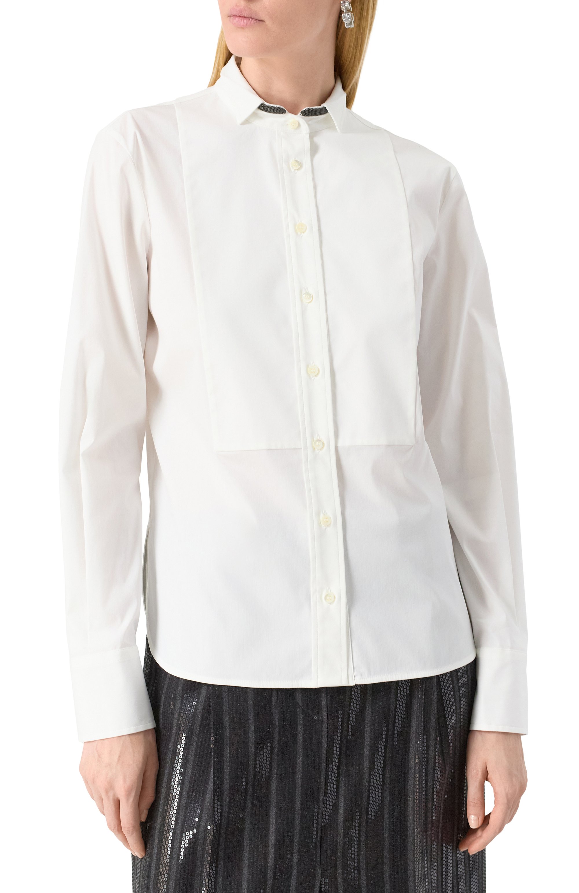 Хлопковая рубашка BRUNELLO CUCINELLI, арт. M0091MP816, фото 3