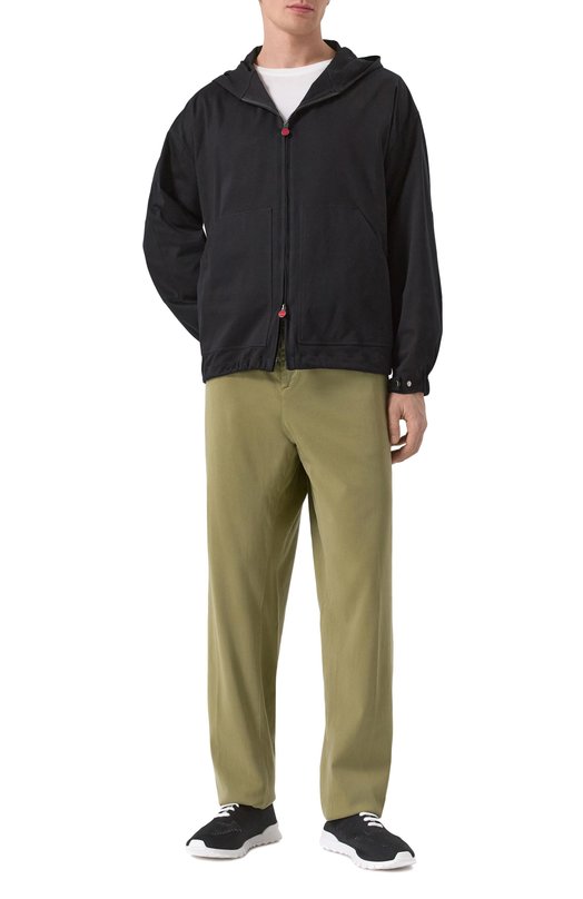 Текстильные кроссовки Kiton USSFITSN0115203_12-13 Чёрный  USSFITSN0115203_12-13 Фото 2