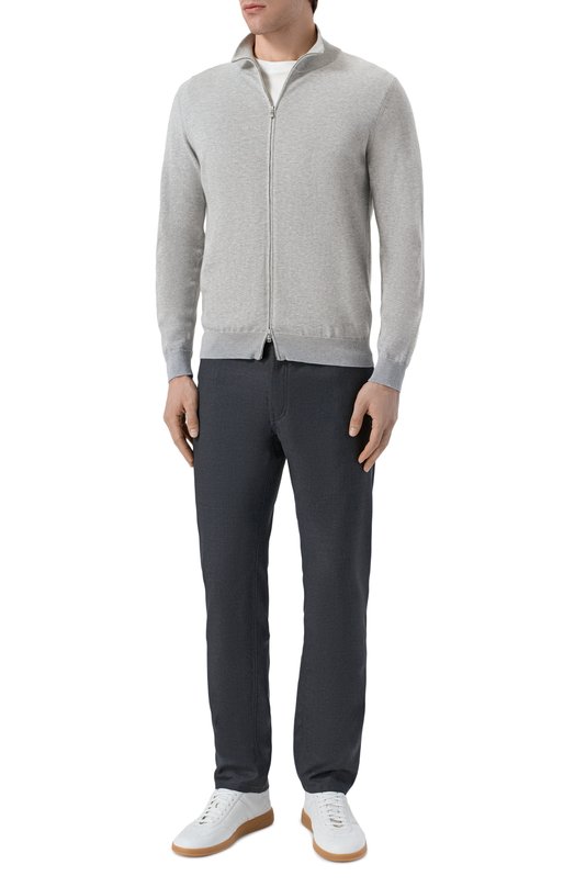 Хлопковый кардиган Andrea Campagna M5425-1007 Серый  M5425-1007 Фото 2